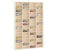 Gecheer Mobili con Vetrina Parete con 56 Scomparti 40x4,5x60 cm,Credenza Vetrina Soggiorno,Espositore da Parete per Oggetti da Collezione,vetrina espositiva per collezionismo,P4017380