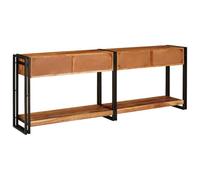 Gecheer Mobili da Interni: Tavolo da Console in Acacia Rustica con Design Elegante 33 cm Profondità