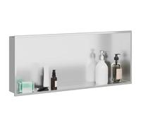 Gecheer Nicchia per doccia Argento 75 x 30 x 9.5 cmNicchia Doccia Acciaio