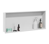 Gecheer Nicchia per doccia Bianco 75 x 30 x 9.5 cm Acciaio inossidabileNicchia Doccia Acciaio