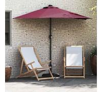 Gecheer Ombrello da giardino rosso bordò, dimensioni 294 x 150 x 223 cm, in tessuto