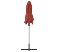 Gecheer Ombrello da giardino Terracotta 380 x 196 x 235 cmBase per Ombrellone