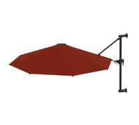 Gecheer Ombrellone da Parete, Ombrellone a Muro Inclinabile 300 cm Parasole in Telo Poliestere per Terrazzo Balcone Giardino