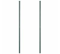 Gecheer Pali per Recinzione 2 pcs Verde 130 cmCancello Giardino Grigio