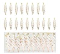 Gecheer Palla a spirale di Natale, decorazione albero in plastica di alta qualità, 40 pcs Champagne, design elegante e moderno, per arredamento natalizio con bambini e animali domestici