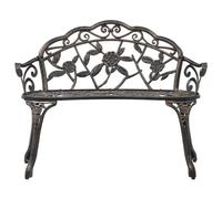 Gecheer Panca da bistrot, 100 cm bronzo, alluminio pressofuso, per bar