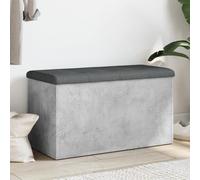 Gecheer Panca Portaoggetti Grigio Cemento 82x42x45 cm Legno Multistrato,Scarpiera da Ingresso Cassapanca Portascarpe Panca Ingresso,Panca Scarpiera Panca Contenitore Scarpiera Panchina,P835050