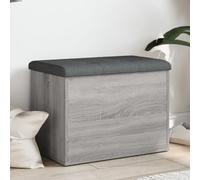 Gecheer Panca Portaoggetti Grigio Sonoma 62x42x45 cm Legno Multistrato,Scarpiera da Ingresso Cassapanca Portascarpe Panca Ingresso,Panca Scarpiera Panca Contenitore Scarpiera Panchina,P835045