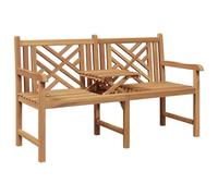 Gecheer Panchina Esterna in Teak Rustica 150x60x90 cm - Ideale Balconi e Giardini Legno Massello di Teak Marrone
