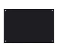 Gecheer Paraschizzi per cucina, nero in vetro temperato, 90x60 cm, per cucina