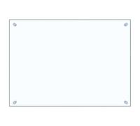 Gecheer Paraschizzi per Cucina, Pannello Protettivo in Vetro Temperato Trasparente 70x50 cm per Parete
