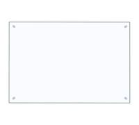 Gecheer Paraschizzi per cucina, trasparente 90x60 cm in vetro temperato, per protezione pareti