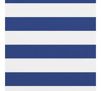 Gecheer Paravento per balcone, Tessuto Oxford impermeabile e resistente al vento, 120x600 cm, bianco e blu, protezione privacy e UV, per terrazzi, balconi e giardini