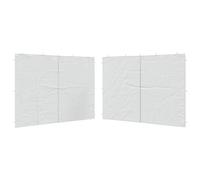 Gecheer Parete laterale per tendostruttura, 2 pezzi con cerniera, protezione vento e sole, materiale PE impermeabile, resistente ai raggi UV, per eventi all'aperto e giardino
