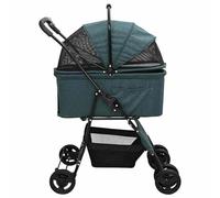 Gecheer Passeggino per Cani e Gatti Resistente all'Acqua e Fodera Oxford Verde