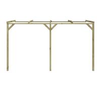 Gecheer Pergolato in Legno, Struttura Giardino 2x4x2.2 m Legno Impregnato Verde per Esterno, Veranda, Posto Auto, Angolo Relax