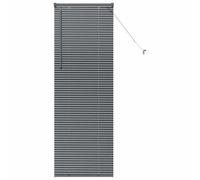 Gecheer Persiane Veneziane in Alluminio, Moderno, Opaco, Regolabile Luce e Privacy, Grigio Scuro, per Stanze e Camere