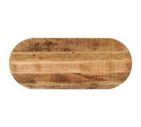 Gecheer Piano Tavolo 110x50x2,5 cm Ovale Legno Massello Grezzo di Mango,Piano Tavolo da Cucina,Piano Tavolo da Pranzo,Piano Tavolo da Bar,Piano Tavolo Legno,A370107