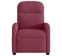 Gecheer Poltrona Massaggiante Reclinabile Rosso Vino in TessutoPoltrona Relax EsternoYJXZJXJY-4015535IT