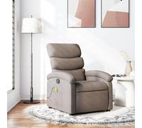Gecheer Poltrona Massaggiante,Relax Reclinabile da TV per Anziani in Tessuto,Talpa,con Poggiapiedi,70x92x99,5 cm,Poltrona Reclinabile,Poltrona da TV,Poltrona per Anziani,Poltrona da Massaggio