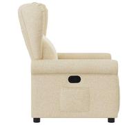 Gecheer Poltrona Reclinabile in Tessuto CremaPoltrona Massaggio Reclinabile