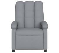 Gecheer Poltrona reclinabile in tessuto grigio chiaroSedie Giardino 2 Posti