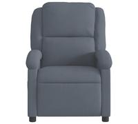 Gecheer Poltrona reclinabile in velluto grigio scuroSedie Giardino 2 Posti
