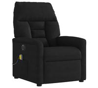 Gecheer Poltrona Reclinabile Massaggiante Elettrica Nera MicrofibraPoltrona Relax EsternoYJXZJXJY-3303083IT