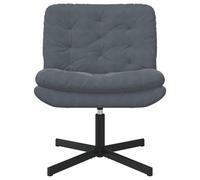Gecheer Poltrona Relax con Base Girevole Grigio scuro 63 x 75 x 76 cmPoltrona Massaggio Reclinabile