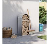 Gecheer Portaceppi,Portalegna,Capanno,Casetta,per Legna,da Esterno,Interno,in Acciaio Zincato,Argento,40x45x100 cm,Legnaia da Giardino,Esterno,in Acciaio,Metallo,Portalegna da Giardino in Acciaio