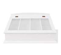 Gecheer Portaposate in MDF, bianco, stile barocco, per tavola, sala da pranzo