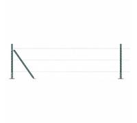 Gecheer Posti per Recinzione con Piastra di Base, 52 pz, Ø32mm, 70cm, in Acciaio ZincatoBattiscopa Scale Argento