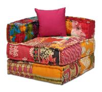 Gecheer Pouf Convertibile Modulare in Tessuto di Cotone, Multicolore, Design Esclusivo per Massima Comodità