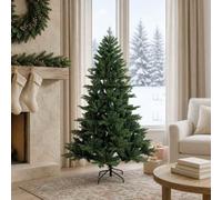 Gecheer Questo albero di Natale artificiale a forma di cono con rami a cerniera offre una stabilità affidabile per tutto il periodo festivo