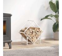 Gecheer Rastrelliera per Legna da Ardere, portaceppi Stabile con Grande capacità e ulteriore Essiccazione, 50x25x50 cm in Acciaio Laminato a Freddo, Design Elegante per Camino e Soggiorno