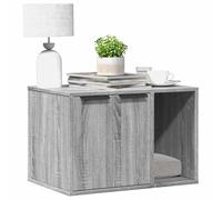 Gecheer Recinto Lettiera Gatti Grigio Sonoma 60x40x40 cm in Truciolato,Mobile per lettiera per Gatti,Mobile per lettiera,Mobiletto per lettiera per Gatti,Mobile,Mobiletto portaoggetti,P857729