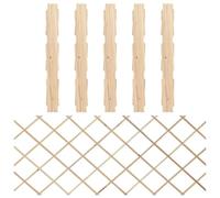 Gecheer Recinzione a Traliccio 5 pz in Massello Abete 180x80 cmRecinzione giardino acciaio