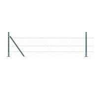 Gecheer Recinzione Esagonale Verde 0.5x50 m AcciaioCancello Giardino Grigio