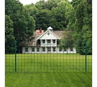 Gecheer Recinzione Euro 20x0,8 m in Acciaio VerdeBordo prato metallo flessibile