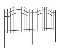 Gecheer Recinzione per Giardino Grigio 140 cmCancello Giardino Grigio