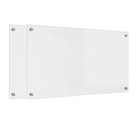 Gecheer Rivestimento da Cucina Trasparente 90 x 50 cm, Vetro Temperato, Design Rettangolare, Stile Versatile, Bellezza e Funzionalità