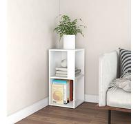 Gecheer Scaffale Angolare,Cube Libreria,Scaffale ad Angolo,Scaffale Libreria,Librerie,Libreria Angolare,Scaffale Porta CD,Libreria Scaffale in Legno Multistrato,Bianco 33x33x67 cm