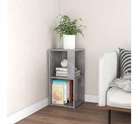 Gecheer Scaffale Angolare,Cube Libreria,Scaffale ad Angolo,Scaffale Libreria,Librerie,Libreria Angolare,Scaffale Porta CD,Libreria Scaffale in Legno Multistrato,Grigio Cemento 33x33x67 cm