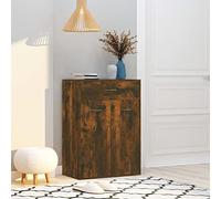 Gecheer Scarpiera,Scarpiera con Ante,Scarpiera a Due Ante,Mobile Porta Scarpe Scarpiera Salvaspazio,Scarpiera Ingresso,Scarpiera in Legno,Rovere Fumo 60x35x84 cm in Legno Multistrato