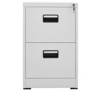 Gecheer Schedario, 46x62x72,5 cm, acciaio grigio chiaro per ufficio e casa