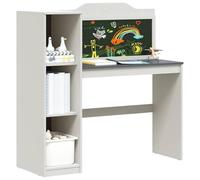 Gecheer Scrivania Lavagna Bianco e grigio 120 x 45 x 118.5 cmTavolino centro