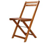 Gecheer Sedie da bistrò per esterni, 2 pezzi in legno massello di acacia, per giardino