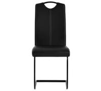 Gecheer Sedie da Pranzo Stile Contemporaneo Nero - Resistente e Comode per Massimo 110 kg