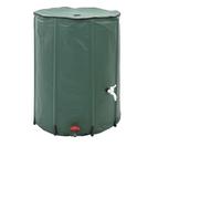 Gecheer Serbatoio pieghevole per acqua piovana, serbatoio da 500 litri in PVC resistente, con filtri integrati e accessori completi, per irrigazione giardino e lavaggio auto