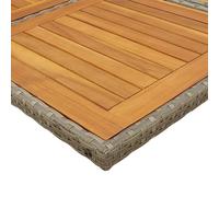 Gecheer Set da Pranzo da Giardino 11pz con Cuscini in Polyrattan GrigioSet divani giardinoDivano esterno set